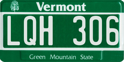 VT license plate LQH306