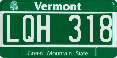 VT license plate LQH318