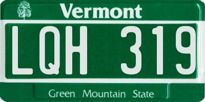 VT license plate LQH319