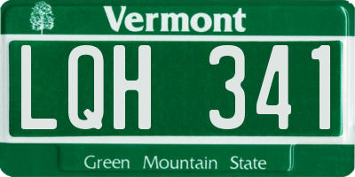 VT license plate LQH341