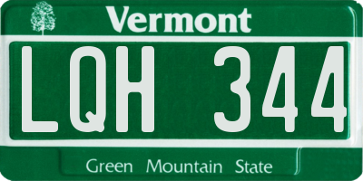 VT license plate LQH344