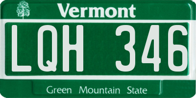 VT license plate LQH346