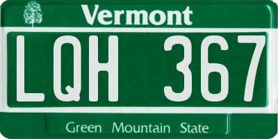 VT license plate LQH367