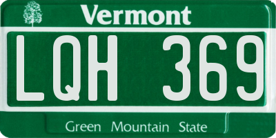 VT license plate LQH369