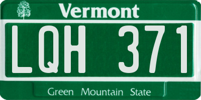 VT license plate LQH371