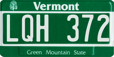 VT license plate LQH372