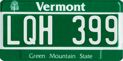 VT license plate LQH399