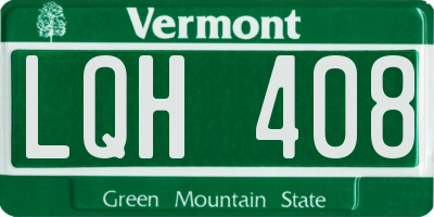 VT license plate LQH408