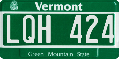 VT license plate LQH424