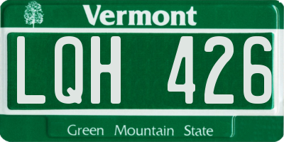 VT license plate LQH426