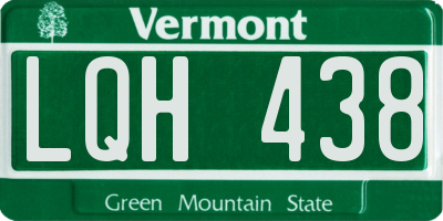 VT license plate LQH438