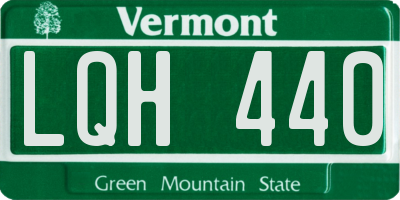 VT license plate LQH440