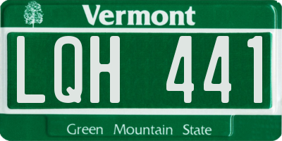 VT license plate LQH441