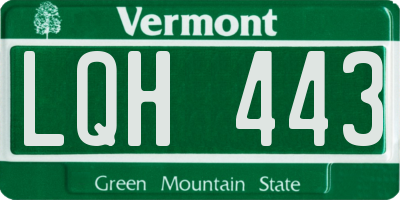 VT license plate LQH443