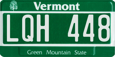 VT license plate LQH448