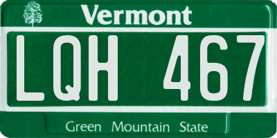 VT license plate LQH467