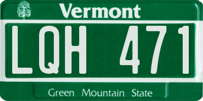 VT license plate LQH471