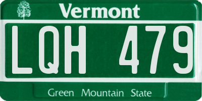 VT license plate LQH479