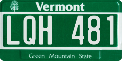 VT license plate LQH481