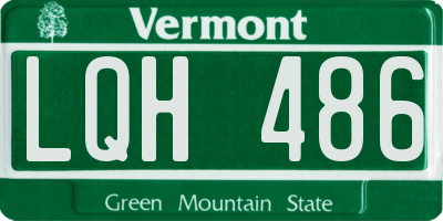 VT license plate LQH486