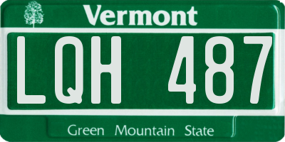 VT license plate LQH487