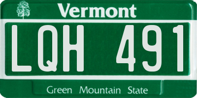 VT license plate LQH491