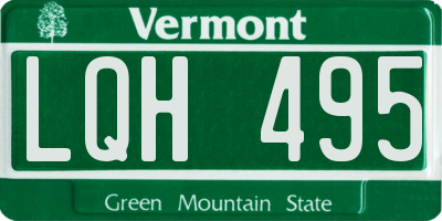 VT license plate LQH495