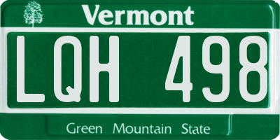 VT license plate LQH498