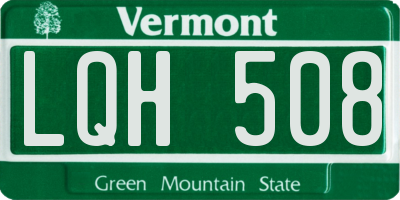 VT license plate LQH508