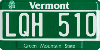 VT license plate LQH510