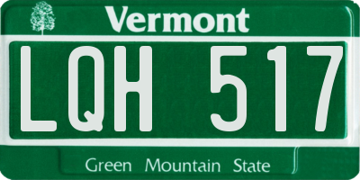 VT license plate LQH517