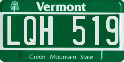 VT license plate LQH519