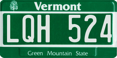 VT license plate LQH524