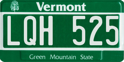 VT license plate LQH525
