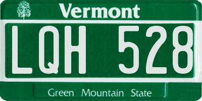VT license plate LQH528