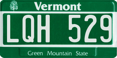 VT license plate LQH529
