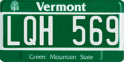 VT license plate LQH569