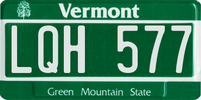 VT license plate LQH577