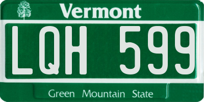 VT license plate LQH599