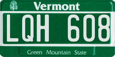 VT license plate LQH608