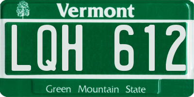 VT license plate LQH612