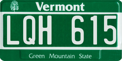VT license plate LQH615