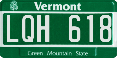 VT license plate LQH618