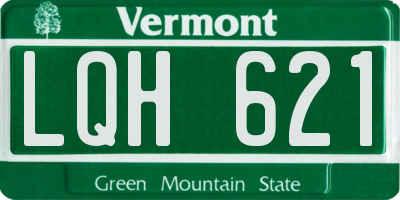 VT license plate LQH621