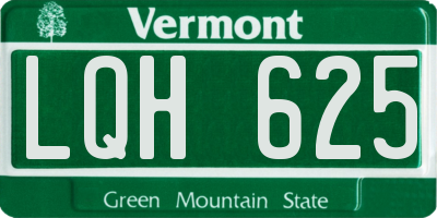 VT license plate LQH625