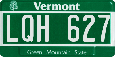 VT license plate LQH627