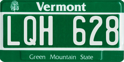 VT license plate LQH628