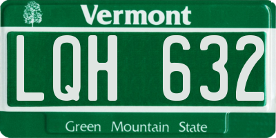 VT license plate LQH632