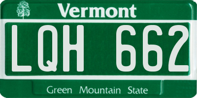 VT license plate LQH662