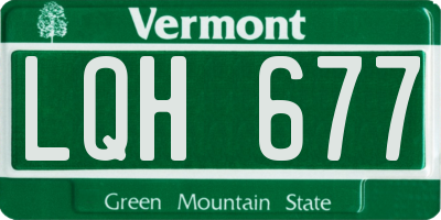 VT license plate LQH677